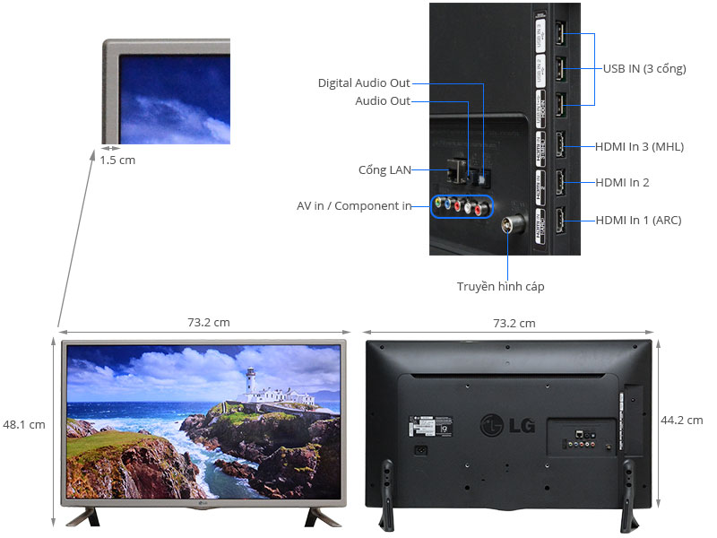Smart Tivi LED LG 32LF581D 32 inch